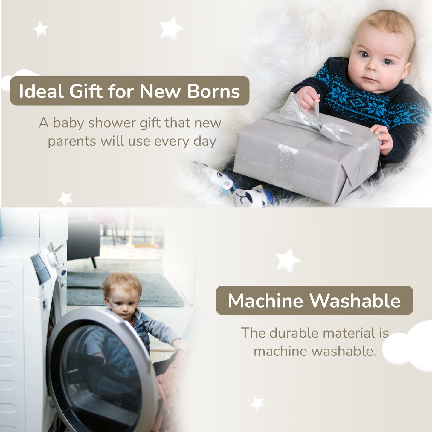 Hooded Bath Towels & Wrappers For Babies - Bear Style