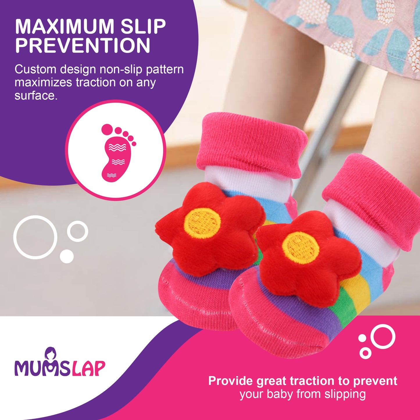 Baby Boys & Girls Socks (All Pink)