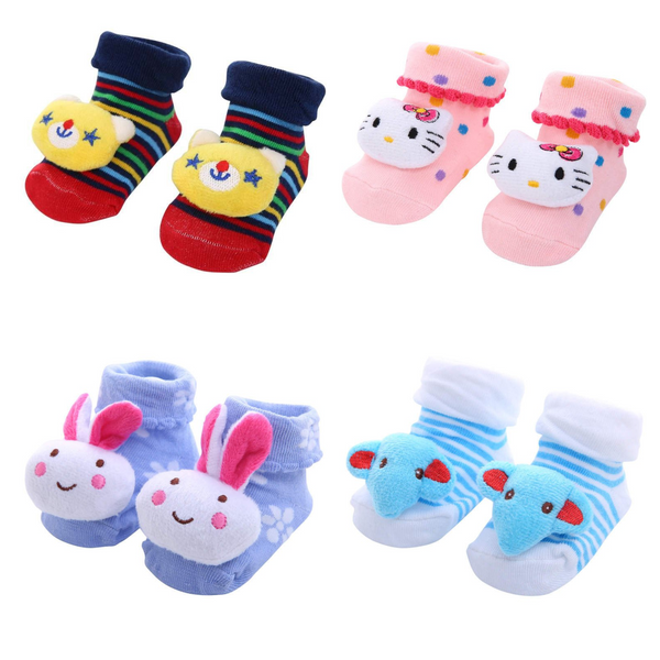 Baby Boys & Girls Socks (Mickey, Rabbit and Elephant)