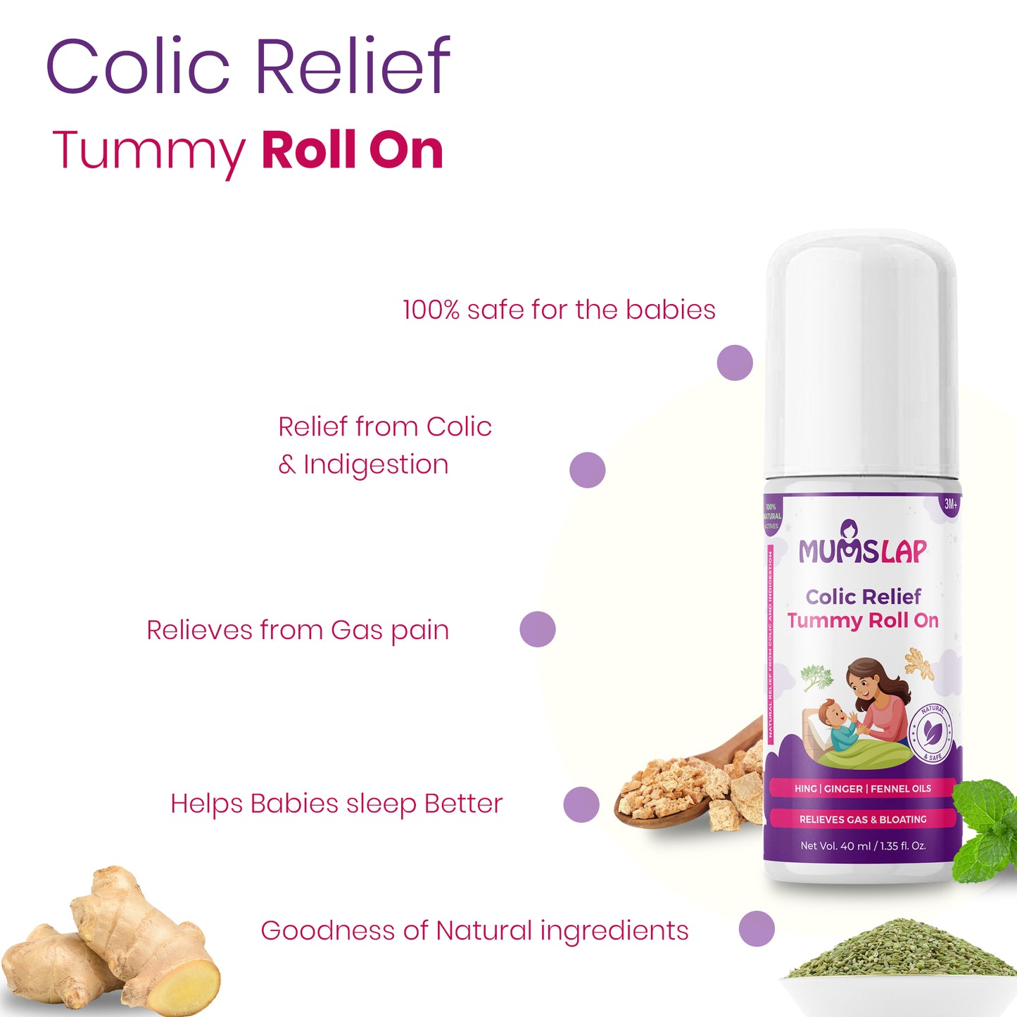 Colic Relief Tummy Roll On For Babies