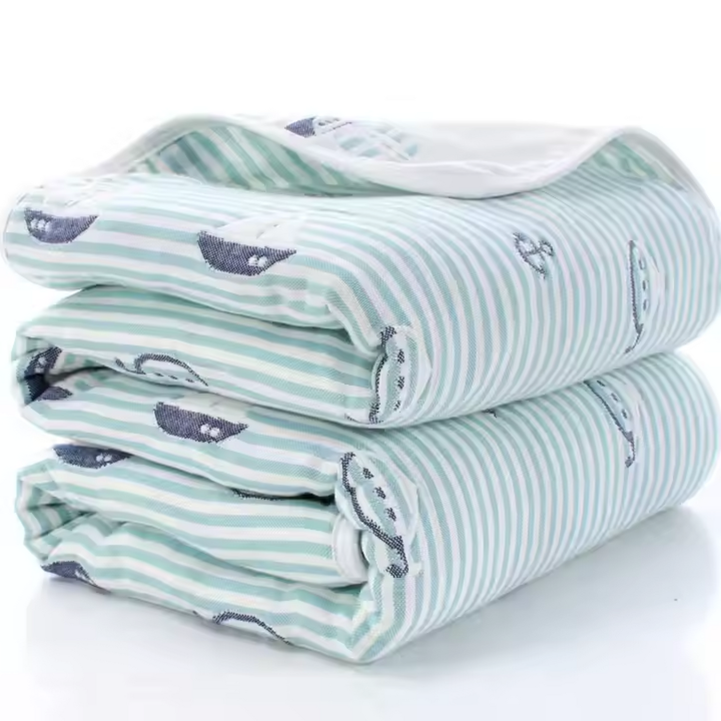 MumsLap Baby Muslin Blanket for Newborn | 6 Layer Gauze Cotton | Soft Swaddle Wrap Blanket/Quilt/Bath Towel/Nursing Cover/Crib Blankets for Boys and Girls, Multicolor