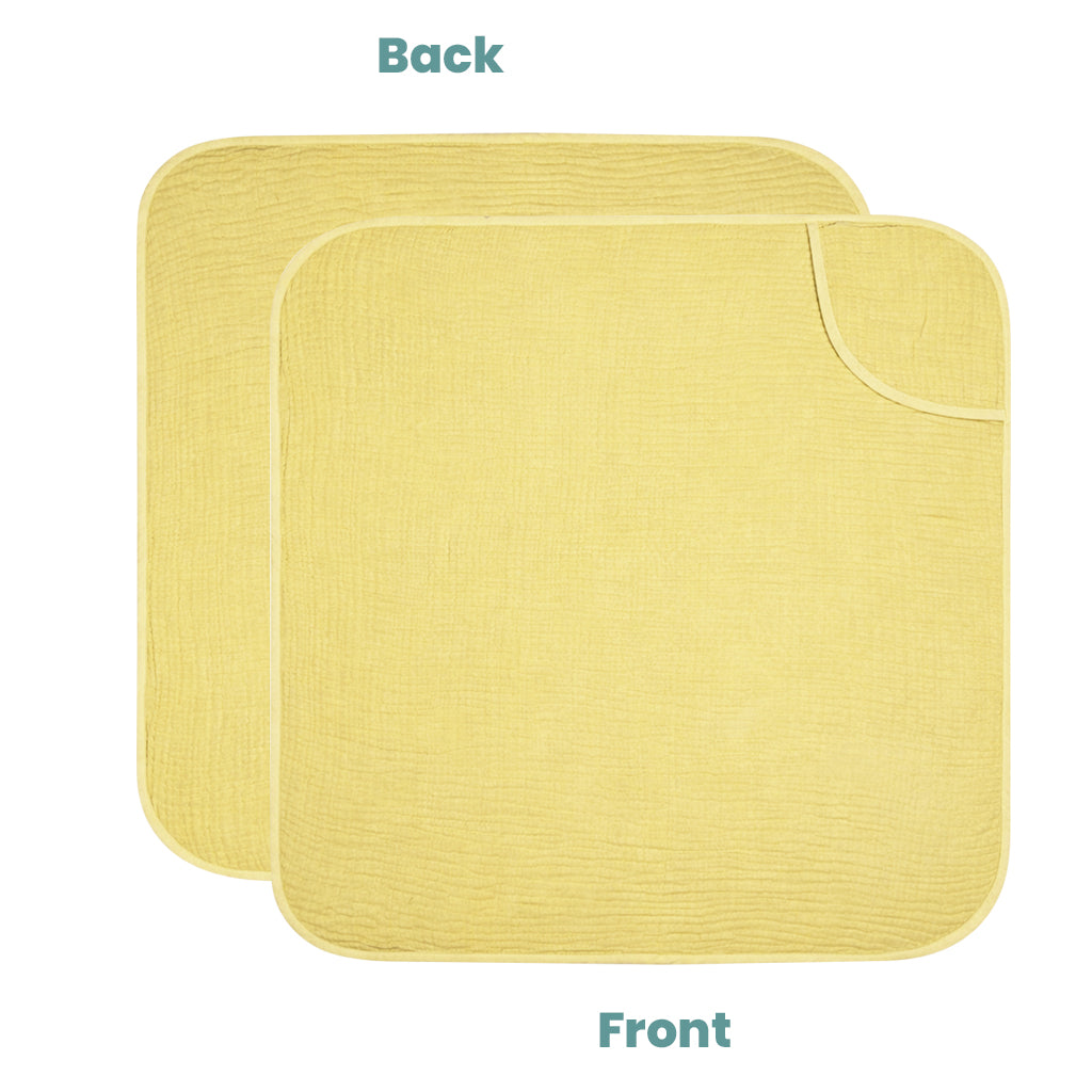 MumsLap 4-Layer Muslin Hooded Baby Towel | Ultra Soft & Absorbent Cotton Bath Towel for Newborns & Kids