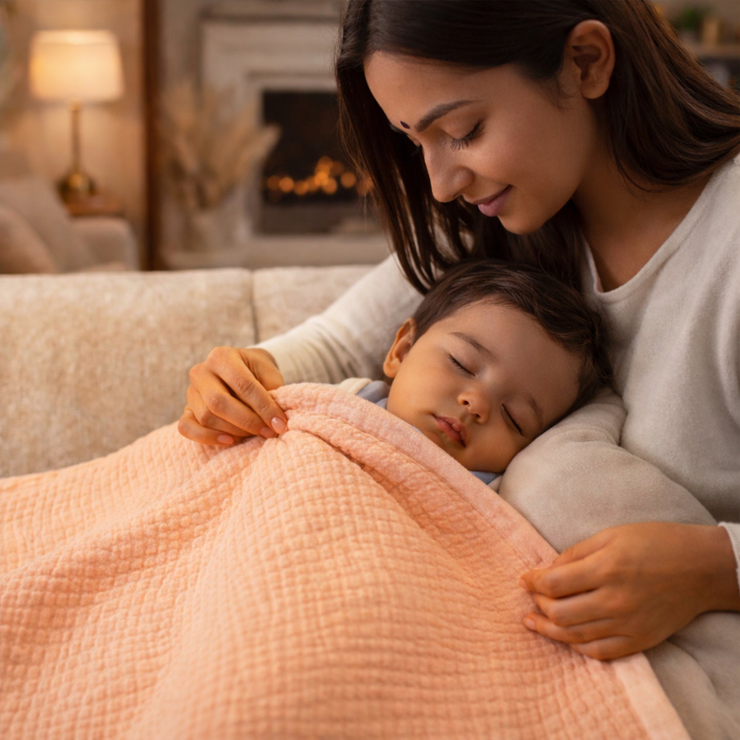 Muslin 4-Layer Baby Blanket Ultra Soft & Breathable Cotton Wrap (0-5 Years)