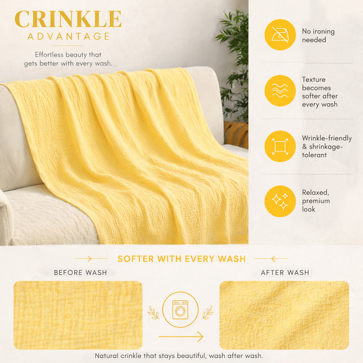 Muslin 4-Layer Baby Blanket Ultra Soft & Breathable Cotton Wrap (0-5 Years)