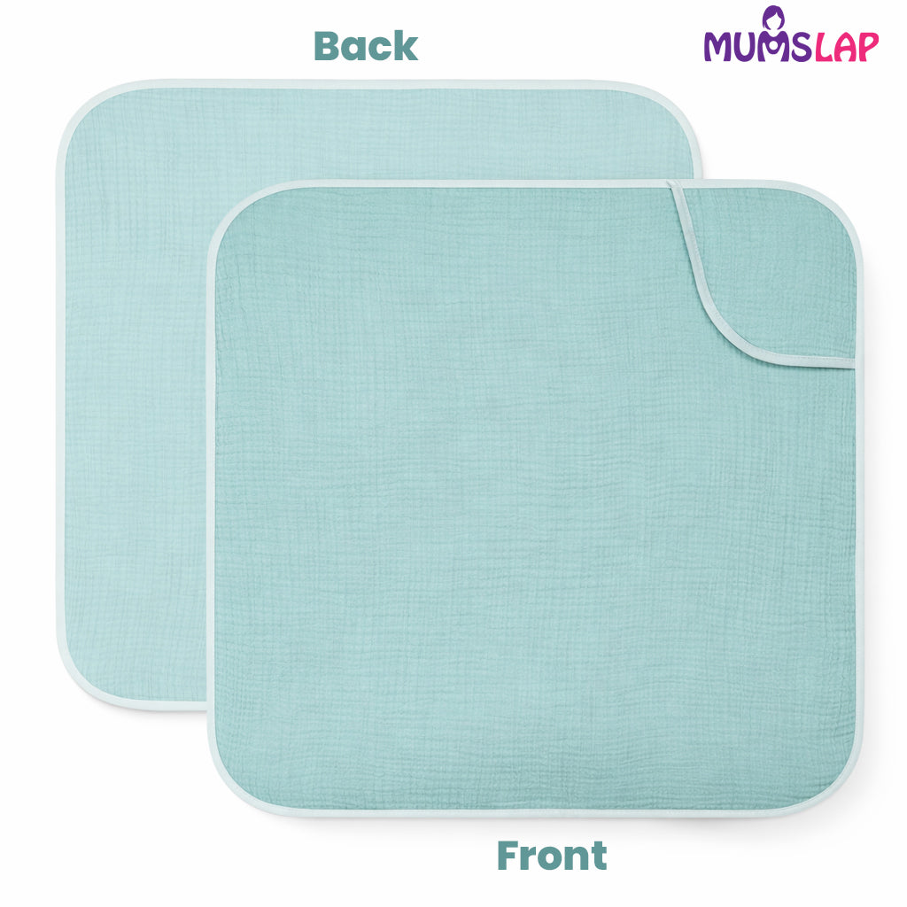 MumsLap 4-Layer Muslin Hooded Baby Towel | Ultra Soft & Absorbent Cotton Bath Towel for Newborns & Kids