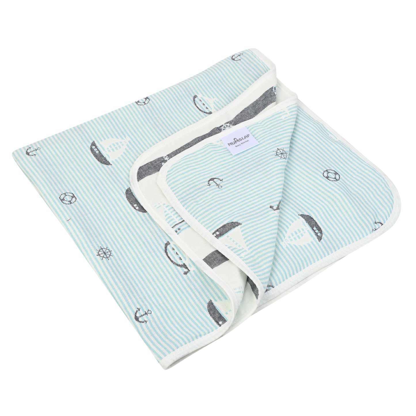 MumsLap Baby Muslin Blanket for Newborn | 6 Layer Gauze Cotton | Soft Swaddle Wrap Blanket/Quilt/Bath Towel/Nursing Cover/Crib Blankets for Boys and Girls, Multicolor