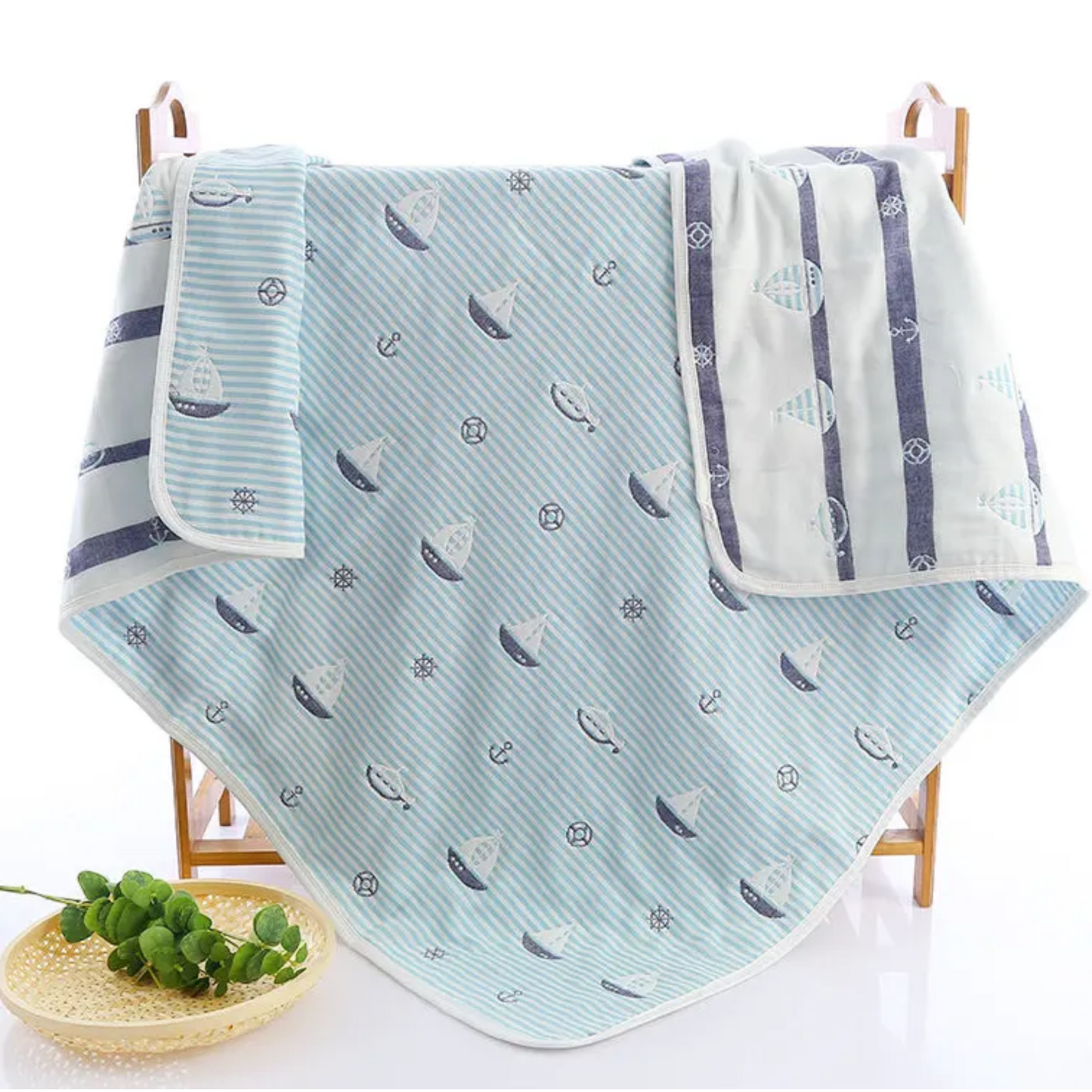 MumsLap Baby Muslin Blanket for Newborn | 6 Layer Gauze Cotton | Soft Swaddle Wrap Blanket/Quilt/Bath Towel/Nursing Cover/Crib Blankets for Boys and Girls, Multicolor