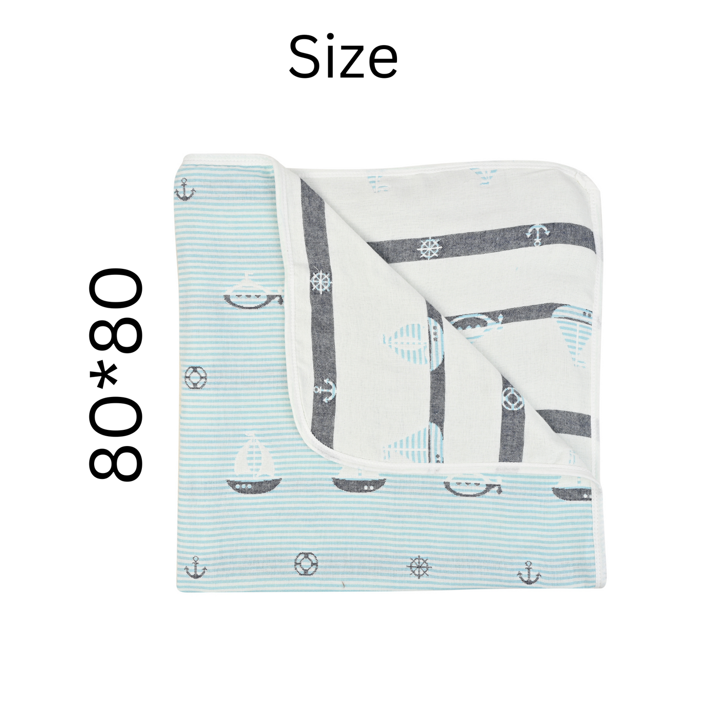 MumsLap Baby Muslin Blanket for Newborn | 6 Layer Gauze Cotton | Soft Swaddle Wrap Blanket/Quilt/Bath Towel/Nursing Cover/Crib Blankets for Boys and Girls, Multicolor
