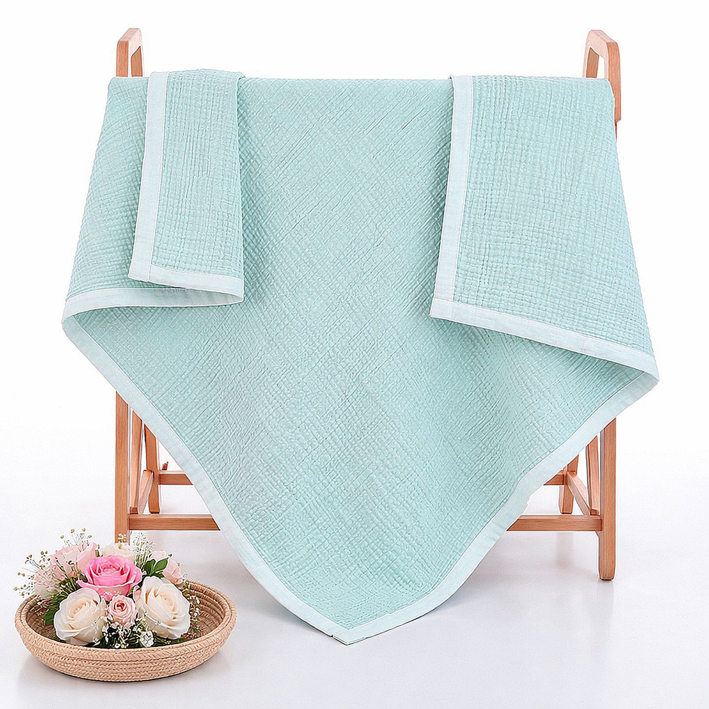 Muslin 4-Layer Baby Blanket Ultra Soft & Breathable Cotton Wrap (0-5 Years)