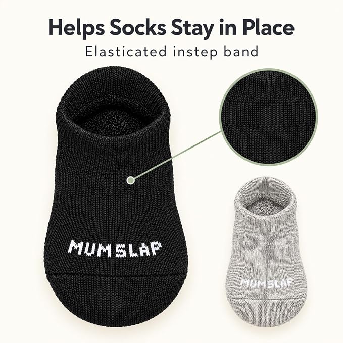 Baby Socks for Newborn to 6 Months, Classic Neutrals, Soft & Cute Cotton Socks for Baby Boys & Girls, Plain Design Comfortable Infant Socks, Unisex Baby Socks (0-6 M, Pack of 3)