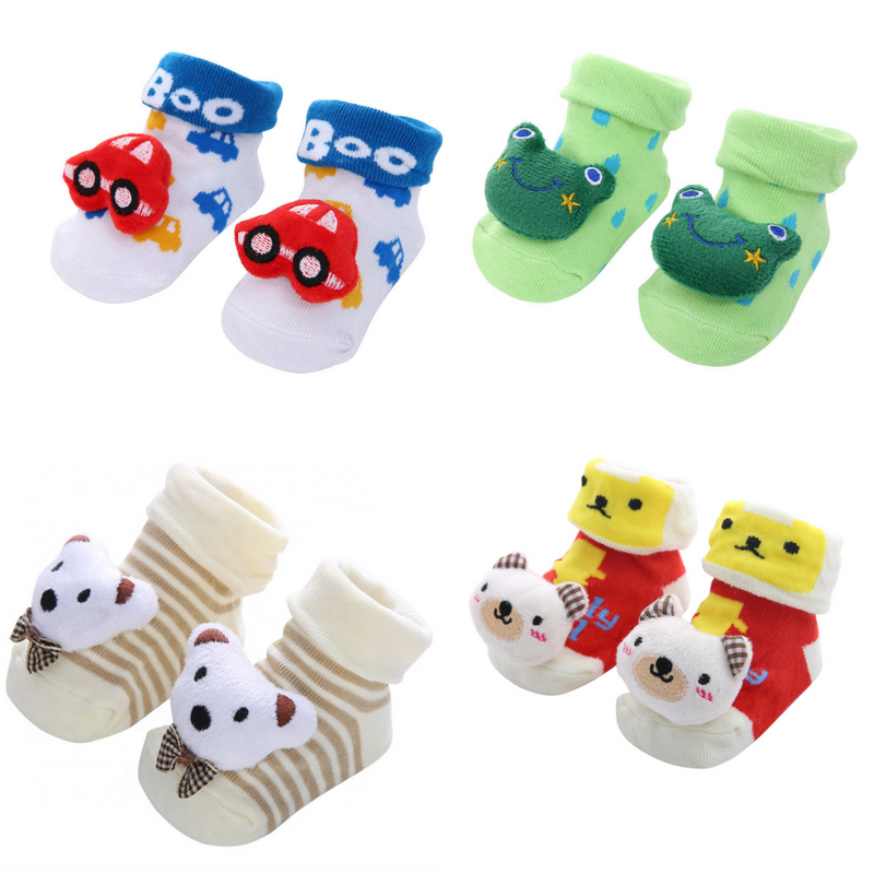Baby Boys & Girls Socks (Green,Red,Cream,White) – MumsLap