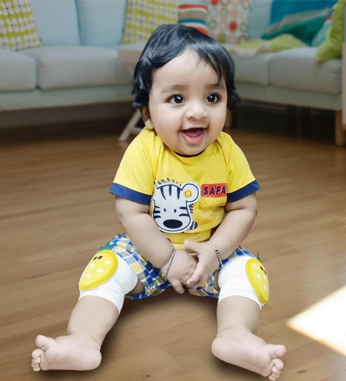 Baby Knee Pads for Crawling (set of 2 pairs)